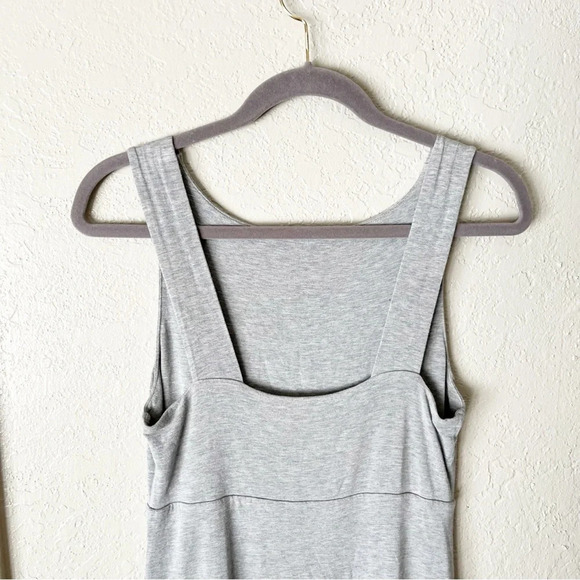 Athleta Dress Women's Small Santorini Gray Midi Modal Stretch Minimalist Travel - Picture 5 of 9